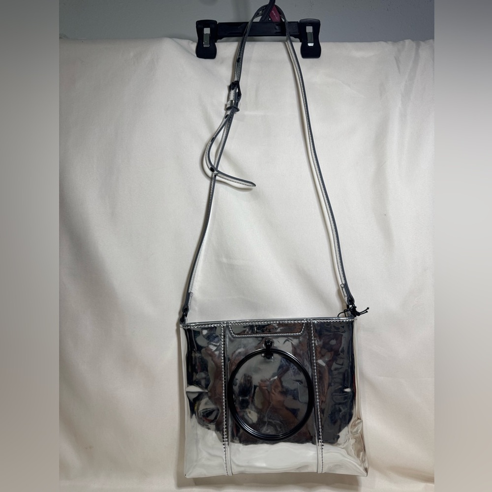 Foley + Corinna Metallic Silver Crossbody Bag
